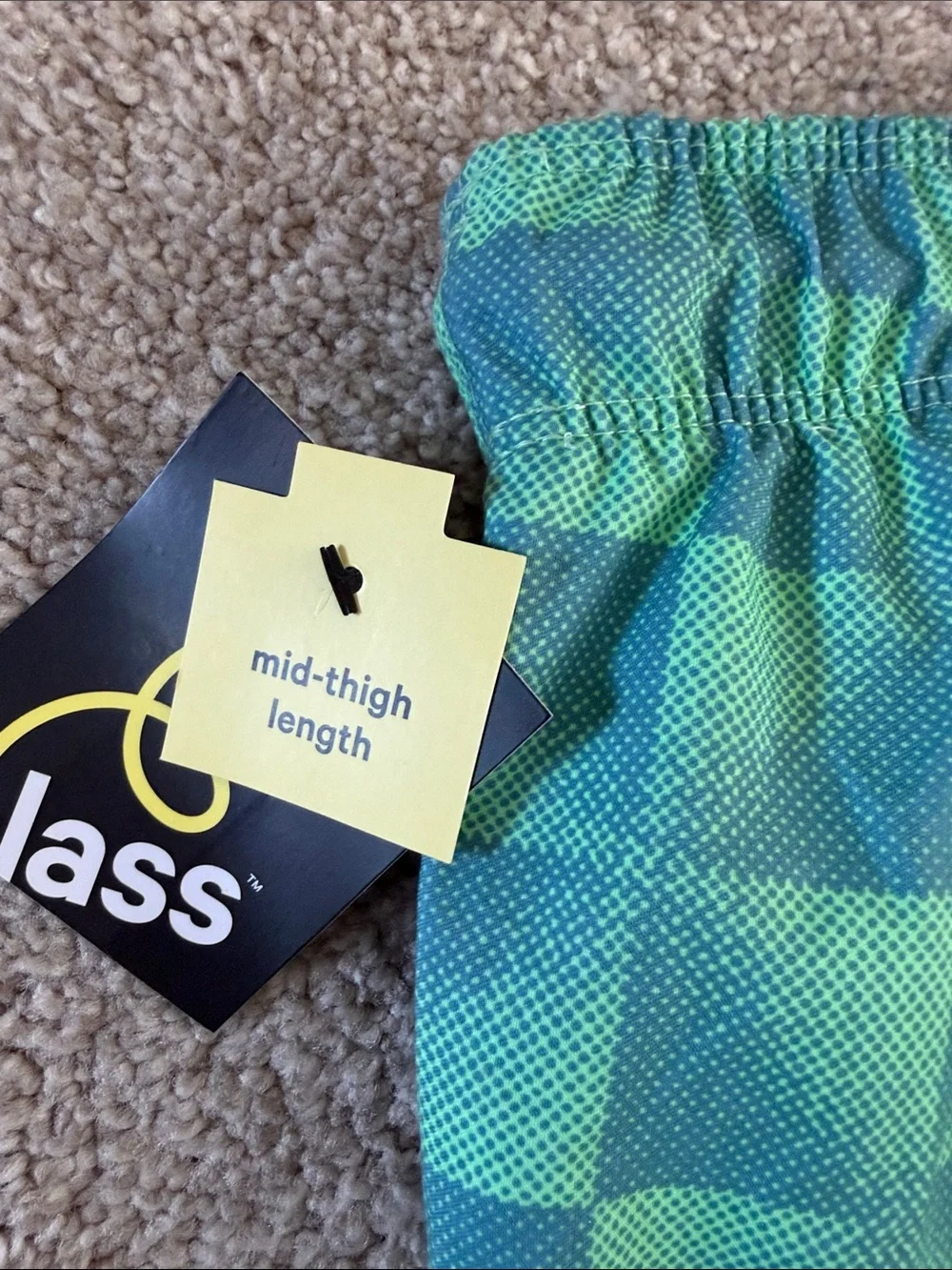 NWT Boys Checker Print Swim Shorts with pockets and lining size xs 4/5